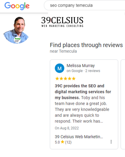 Find Places Through Reviews in Google Organic