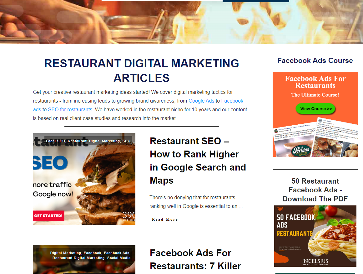 Restaurant Marketing WordPress Category