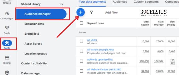 Where To Create Audience Retargeting Lists Google Ads