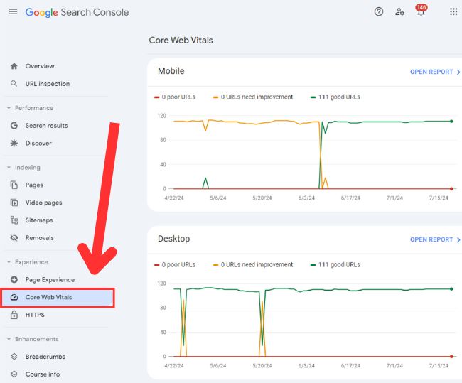 Where to Find Google Core Web Vitals